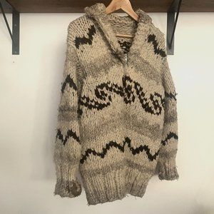 Vintage Wool Cowichan Sweater